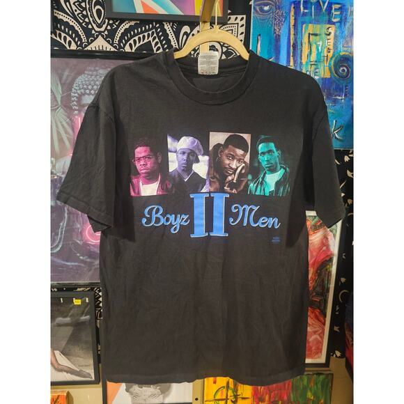 Rare Vintage 1994 Boyz II Men All Around The World Tour Tee Size Large - Picture 1 of 8